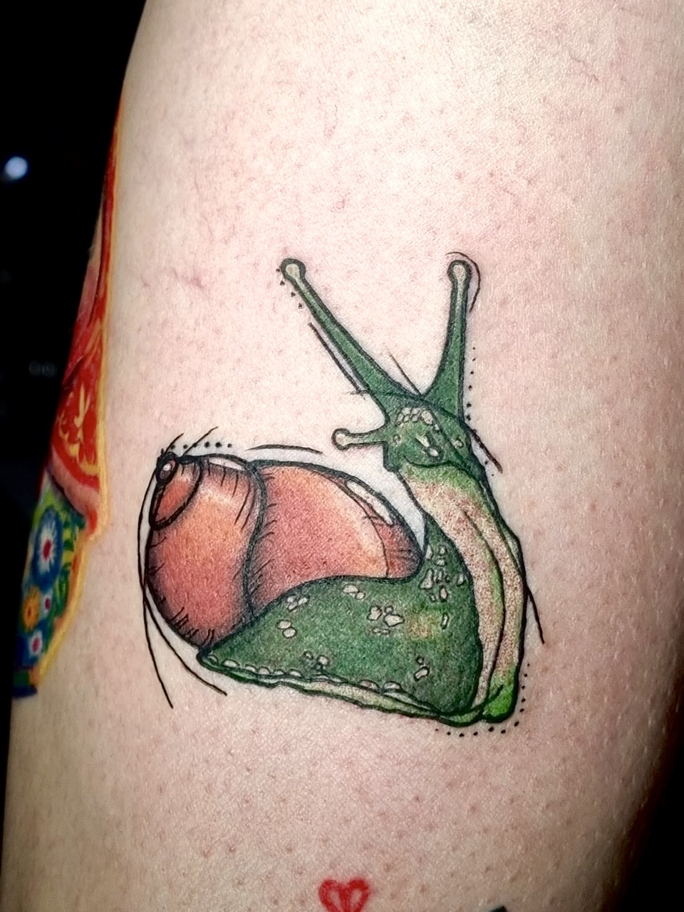 Green Snail Tattoo