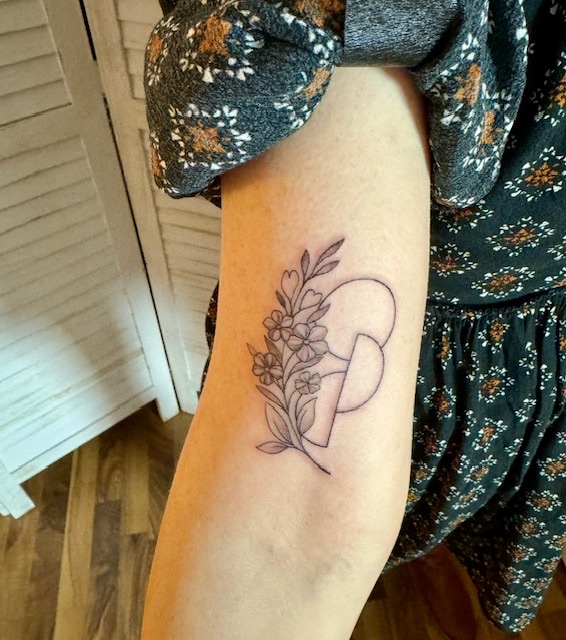 Opt-Ink with a little flower