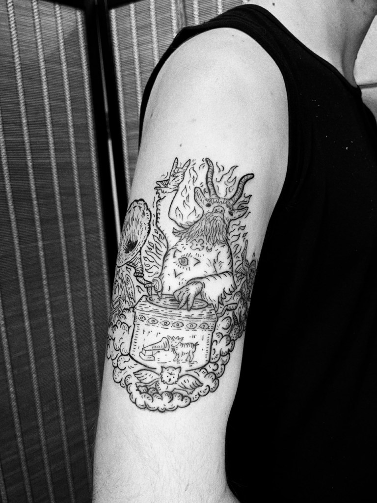 Woodcut Tattoo Green Lung Cover Interpretation